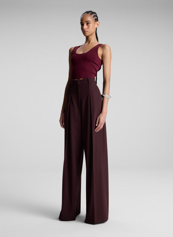 A.l.c. Cleo Compact Knit Top Mulberry