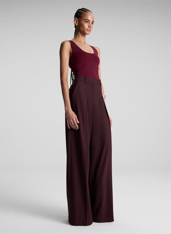 A.l.c. Cleo Compact Knit Top Mulberry