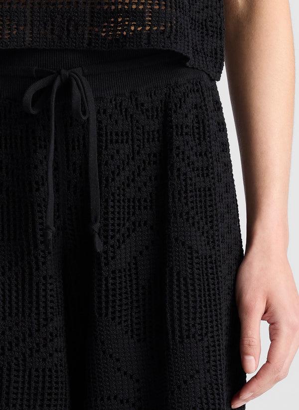 A.l.c. Colby Crochet Knit Short Black