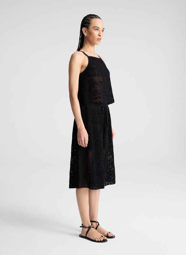 A.l.c. Colby Crochet Knit Short Black