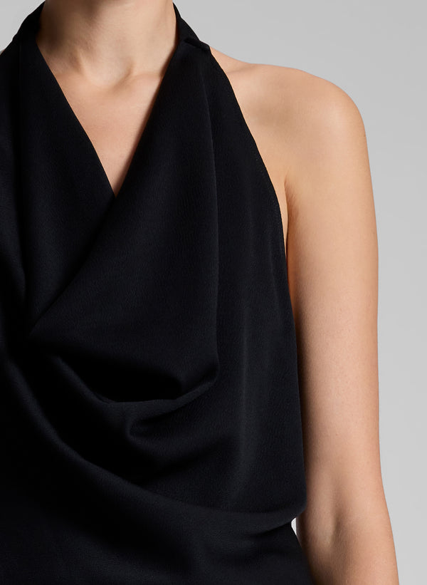 A.l.c. Eliana Hammered Crepe Top Black