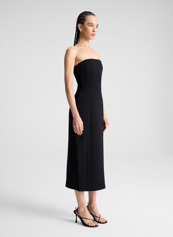 A.l.c. Elizabeth Strapless Midi Dress Black
