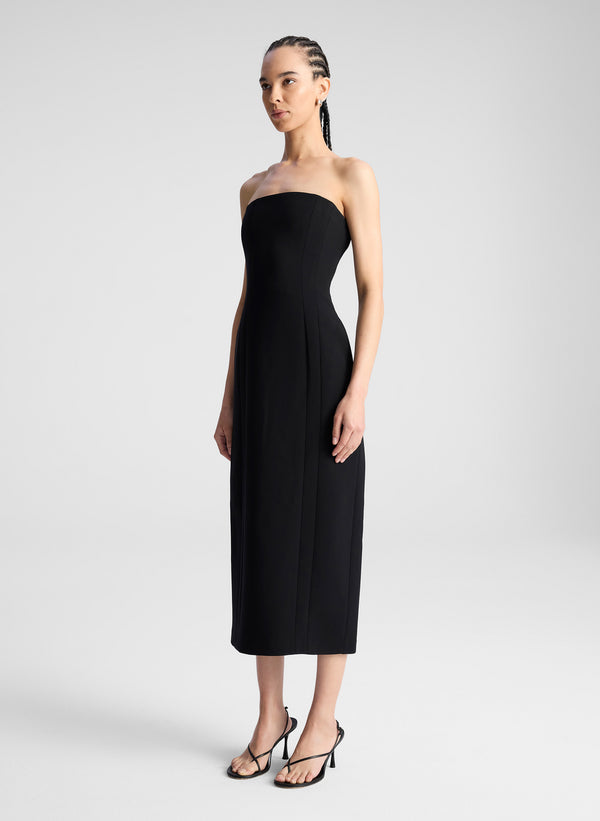 A.l.c. Elizabeth Strapless Midi Dress Black