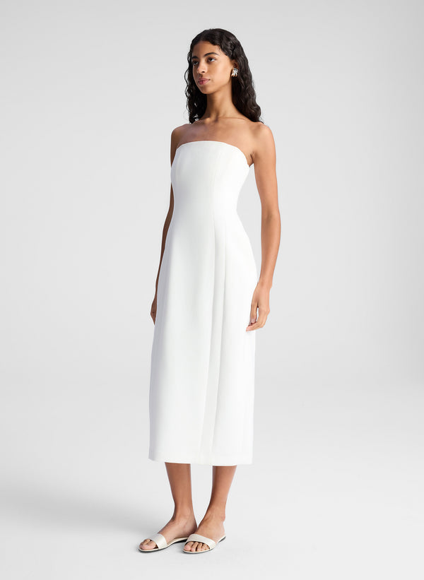 A.l.c. Elizabeth Strapless Midi Dress White