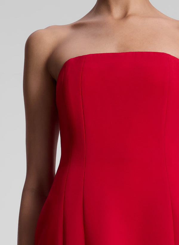 A.l.c. Elsie Strapless Mini Dress Really Red