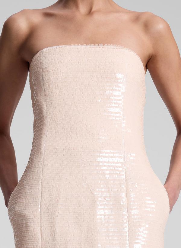 A.l.c. Elsie Strapless Sequin Mini Dress Blush