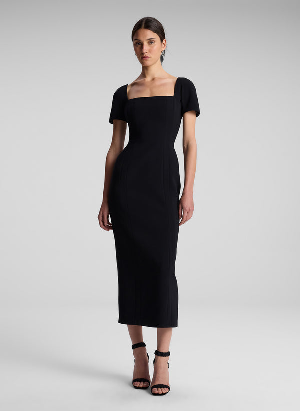 a.l.c. Elvie Midi Dress Black