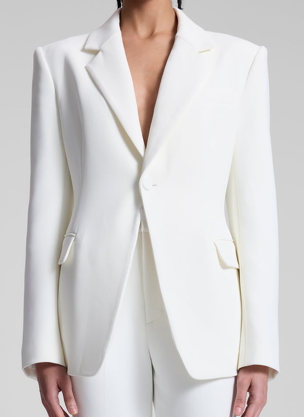 A.l.c. Elza Stretch Tailored Jacket Off White