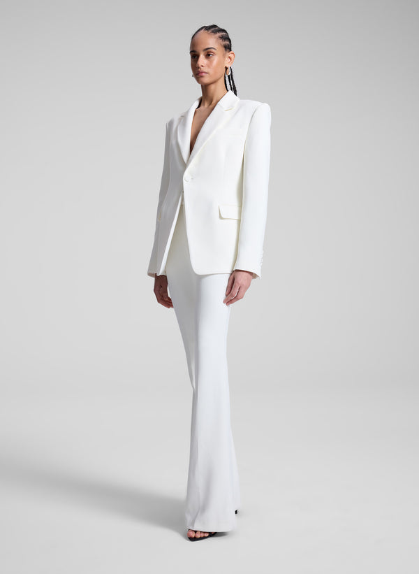 A.l.c. Elza Stretch Tailored Jacket Off White