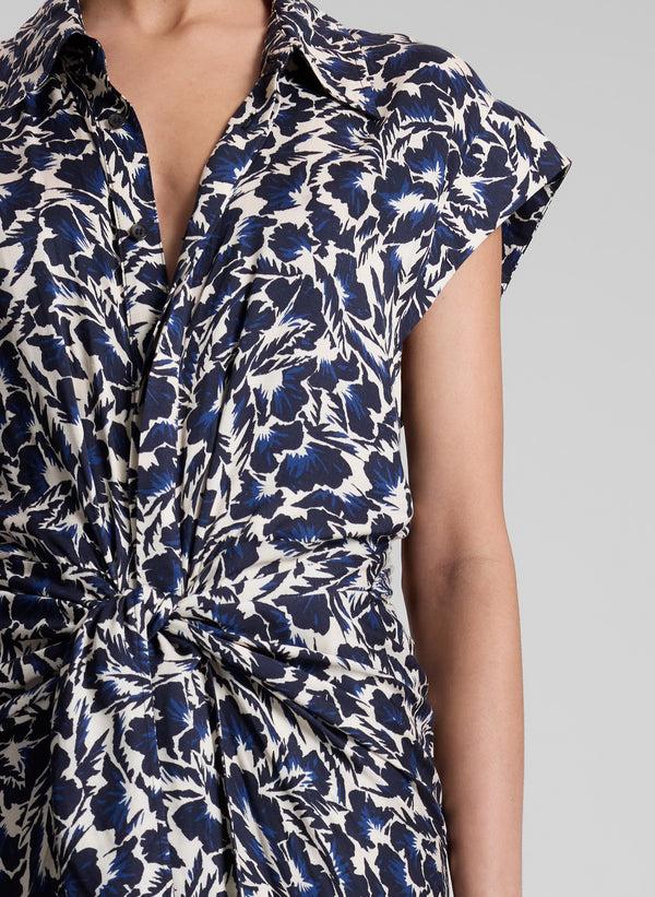 A.l.c. Emilia Midi Shirtdress Navy/Cream