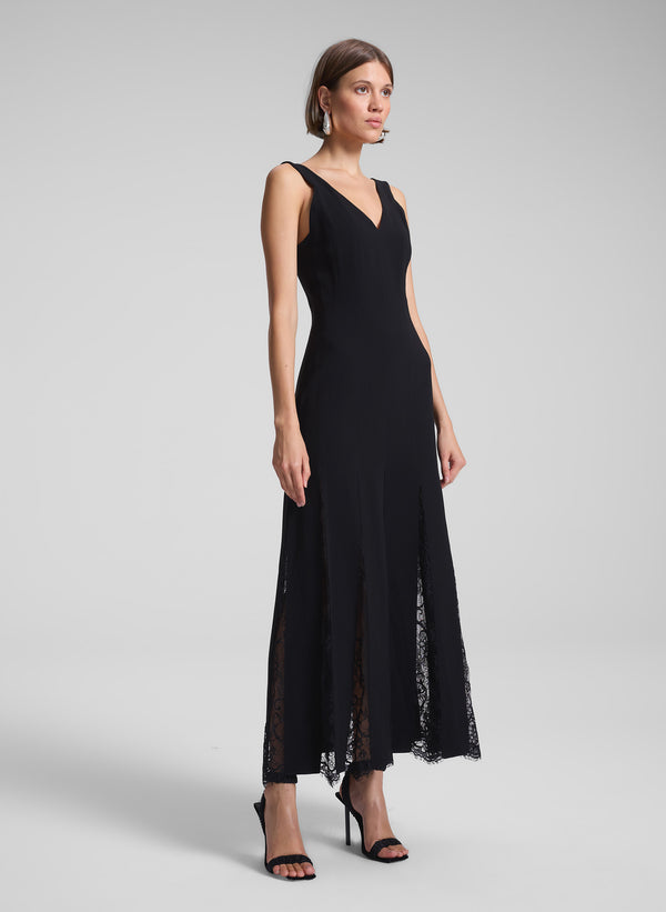 A.l.c. Emmie Lace Midi Dress Black/Black