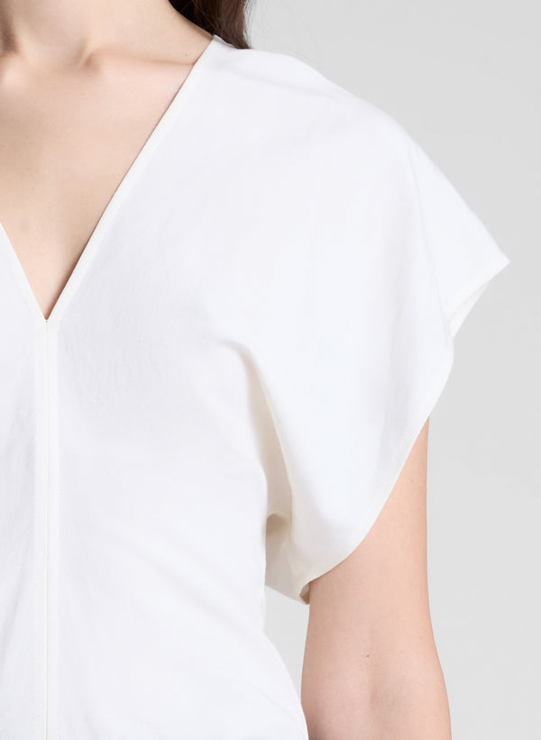 A.l.c. Fay Linen Top Cream