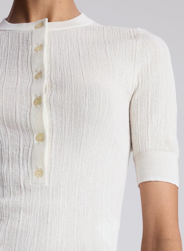 A.l.c. Fisher Fine Cotton Knit Top Bright White