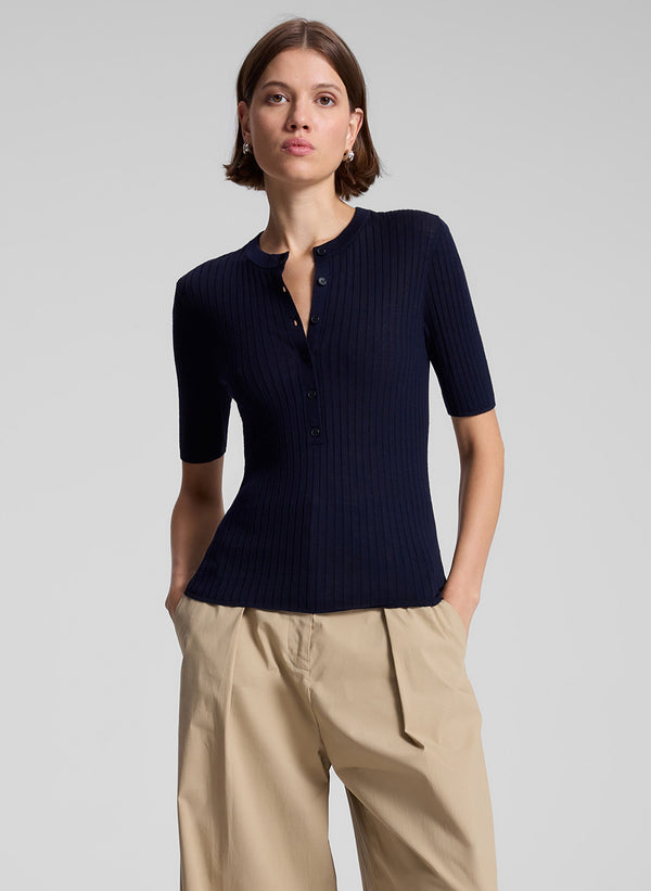 a.l.c. Fisher Fine Merino Top Navy