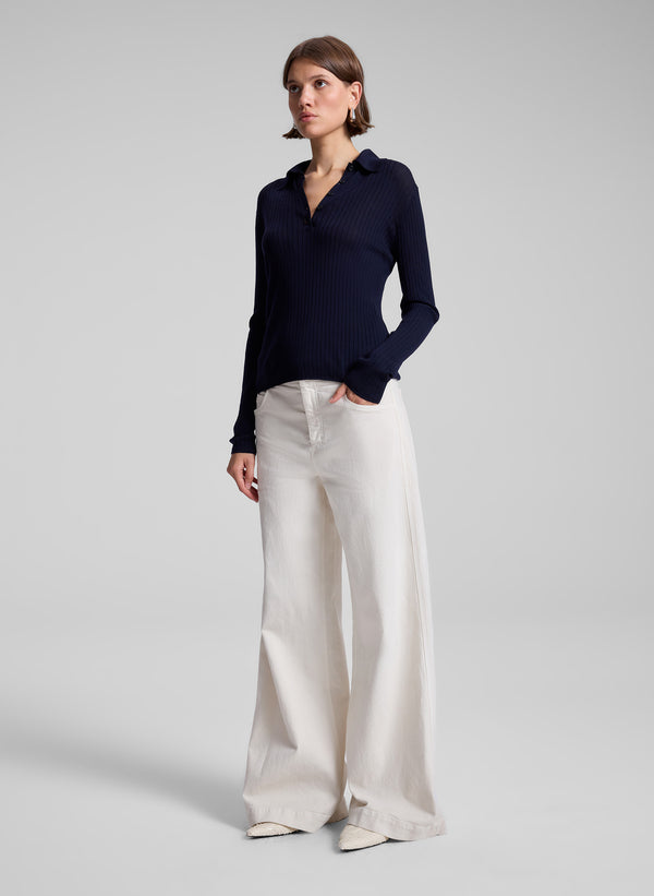 A.l.c. Gage Wide Leg Jean Ecru