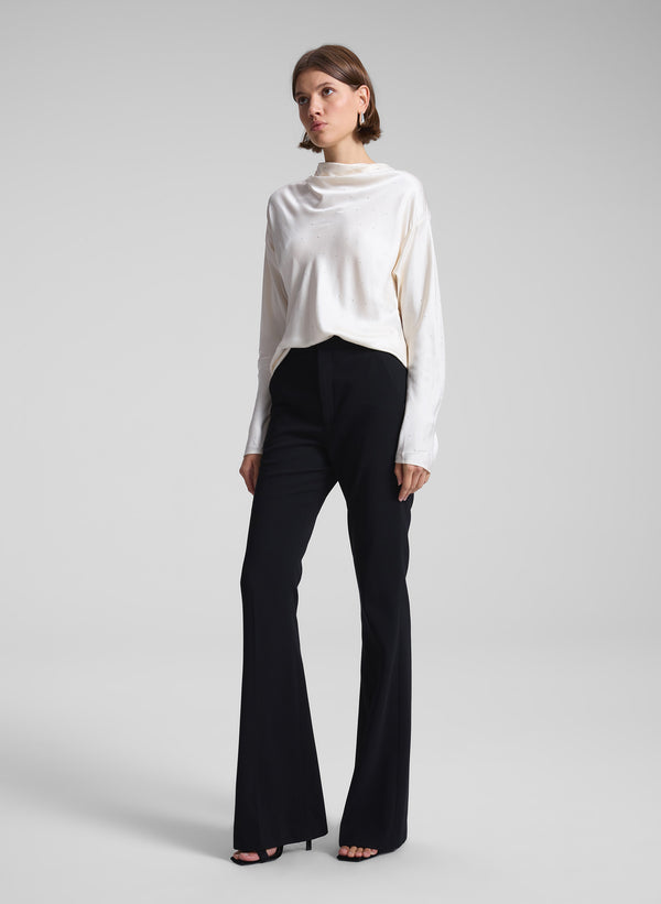 A.l.c. Georgia Embellished Satin Top Villa