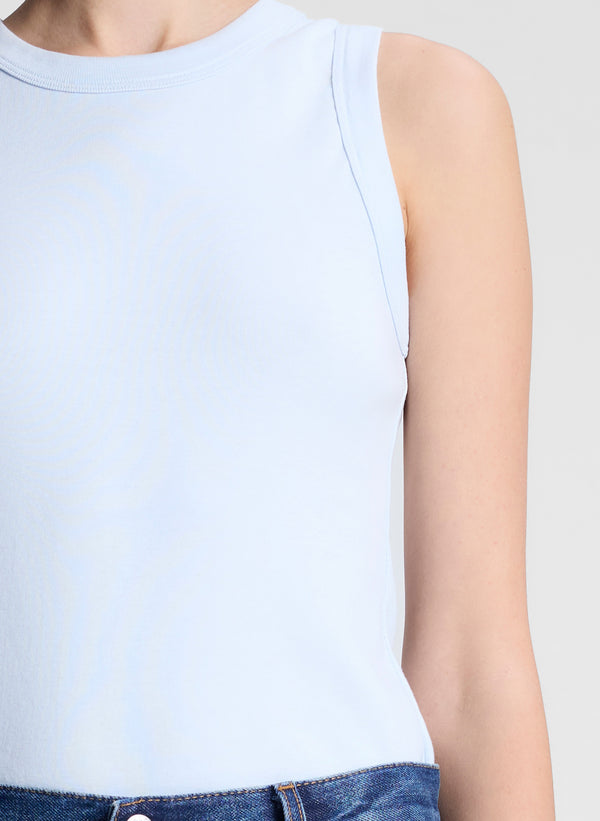 A.l.c. Hadley Cotton Rib Tank Acqua