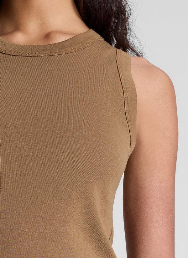 A.l.c. Hadley Cotton Rib Tank Aged Bronze