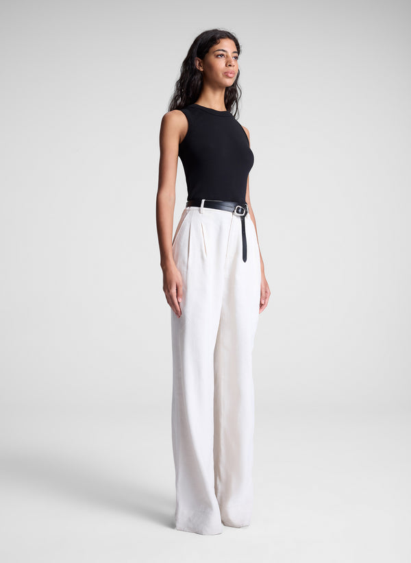 A.l.c. Hadley Cotton Rib Tank Black