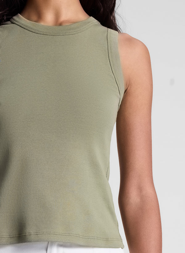 A.l.c. Hadley Cotton Rib Tank Eucalyptus