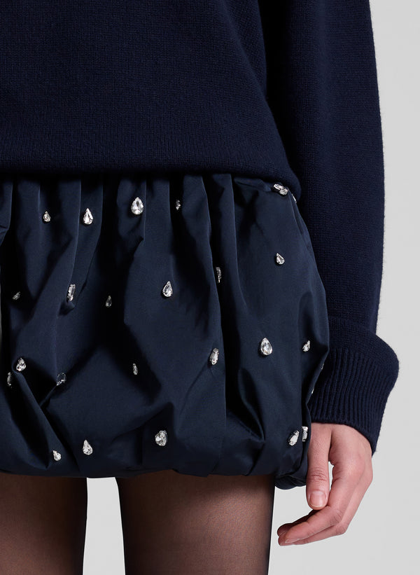 A.l.c. Holly Embellished Convertible Skirt Navy