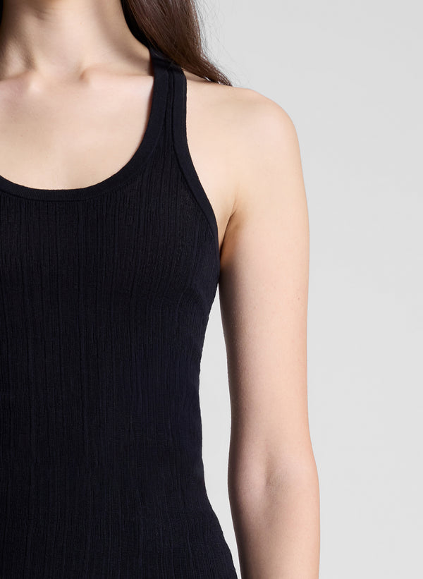 A.l.c. Iris Fine Cotton Knit Tank Black