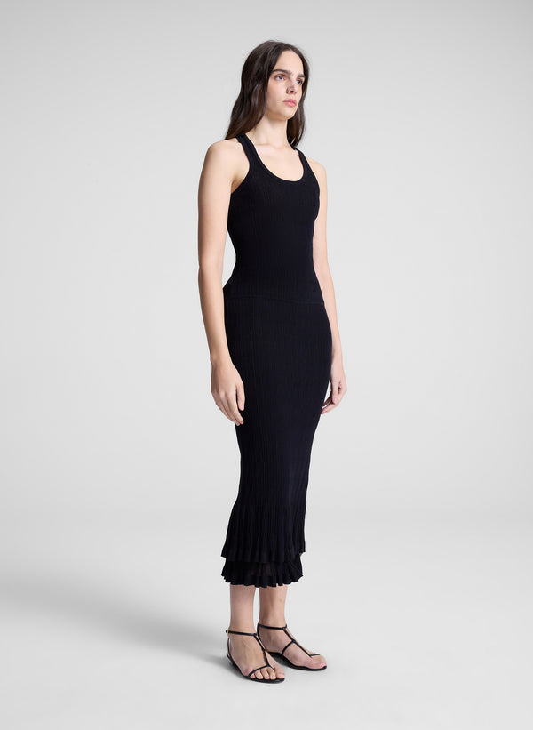 A.l.c. Iris Fine Cotton Knit Tank Black