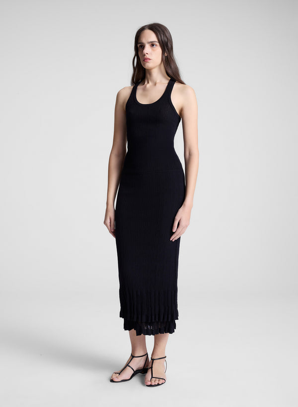 A.l.c. Iris Fine Cotton Knit Tank Black