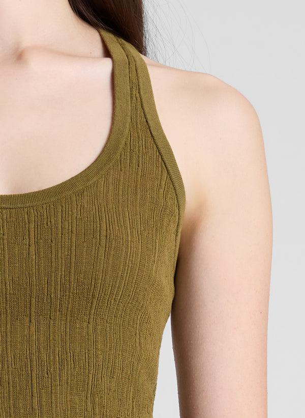 A.l.c. Iris Fine Cotton Knit Tank Hazel