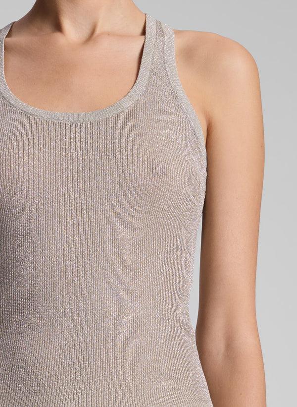 A.l.c. Iris Fine Lurex Tank Light Gold