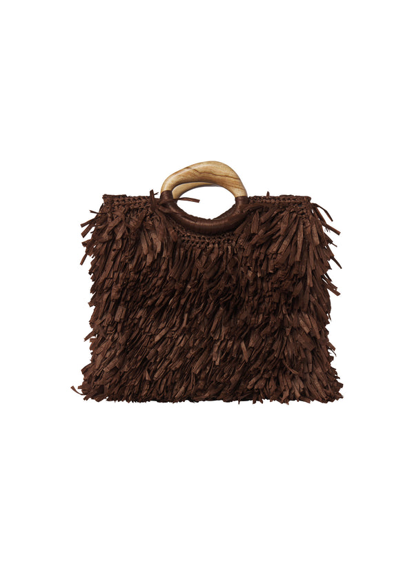 A.l.c. Isa Raffia Bag Chocolate