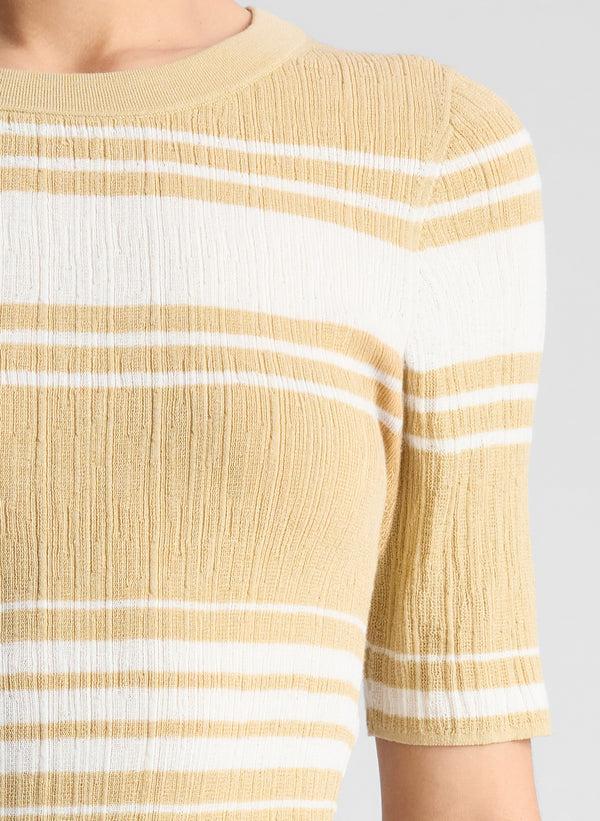 A.l.c. Jack Fine Cotton Knit Top Lark/Bright White