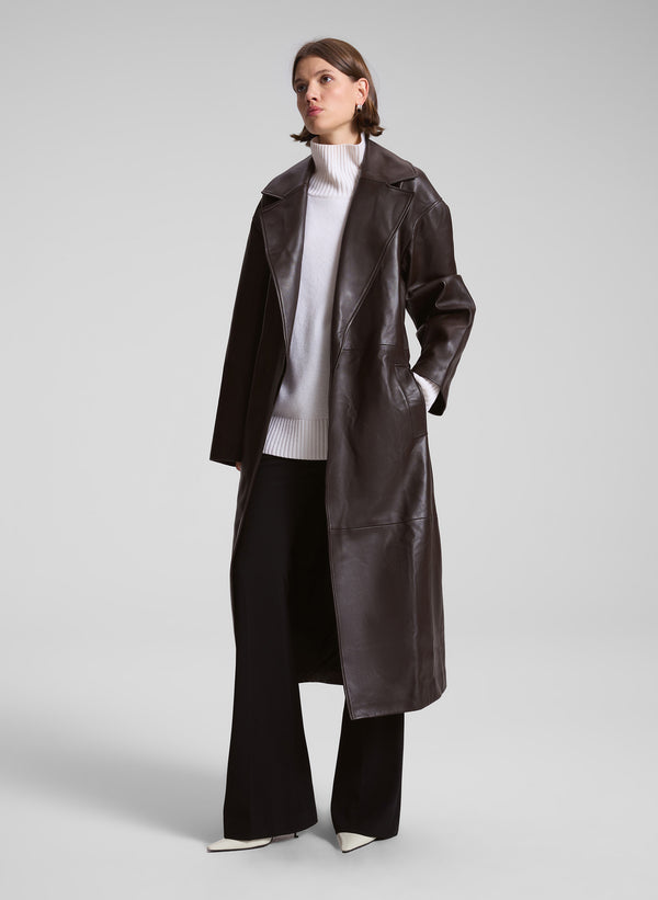 A.l.c. Jax Leather Coat Ganache