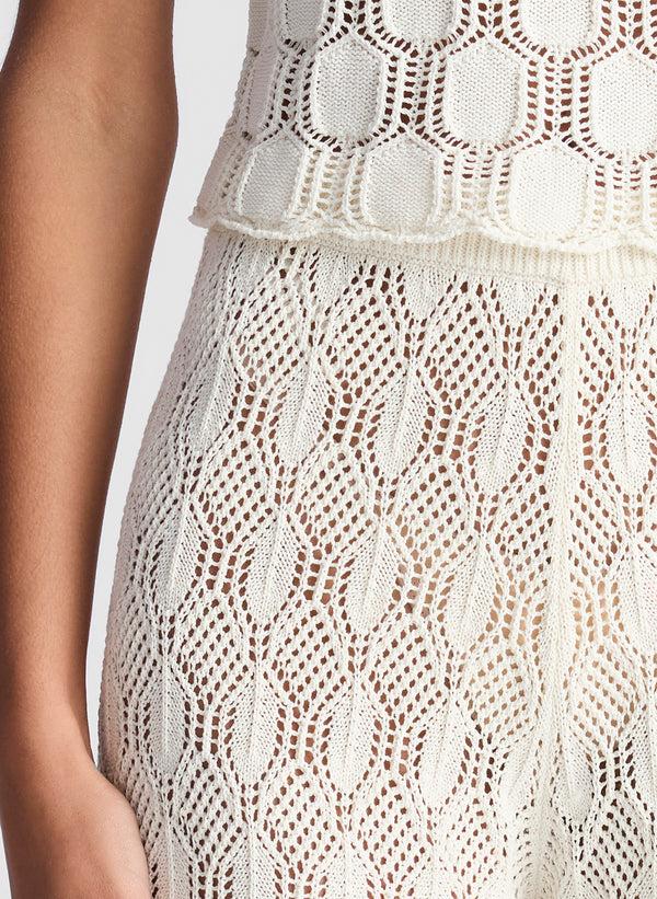 A.l.c. Jonas Crochet Knit Pant Off White
