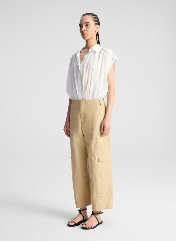 A.l.c. Jonny Cotton Pant Desert Beige