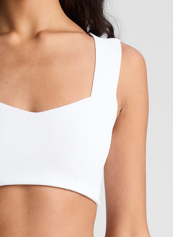 A.l.c. Jordana Compact Knit Bra White