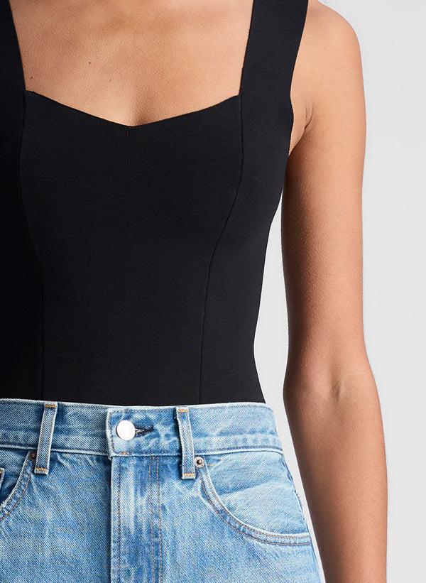 A.l.c. Jordana Compact Knit Top Black