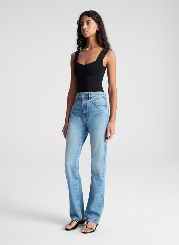 A.l.c. Jordana Compact Knit Top Black