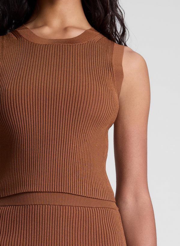 A.l.c. Kayla Knit Top Light Chestnut