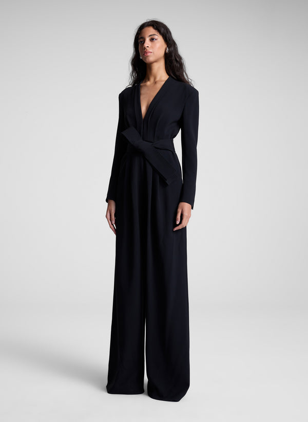 A.l.c. Kieran II Wide-Leg Jumpsuit Black