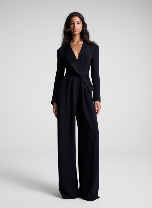 a.l.c. Kieran II Wide-Leg Jumpsuit Black