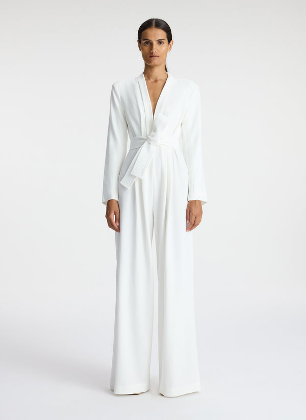 a.l.c. Kieran II Wide-Leg Jumpsuit White