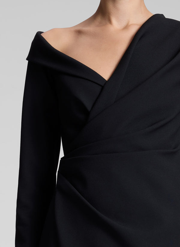 A.l.c. Kylah Asymmetric Midi Dress Black