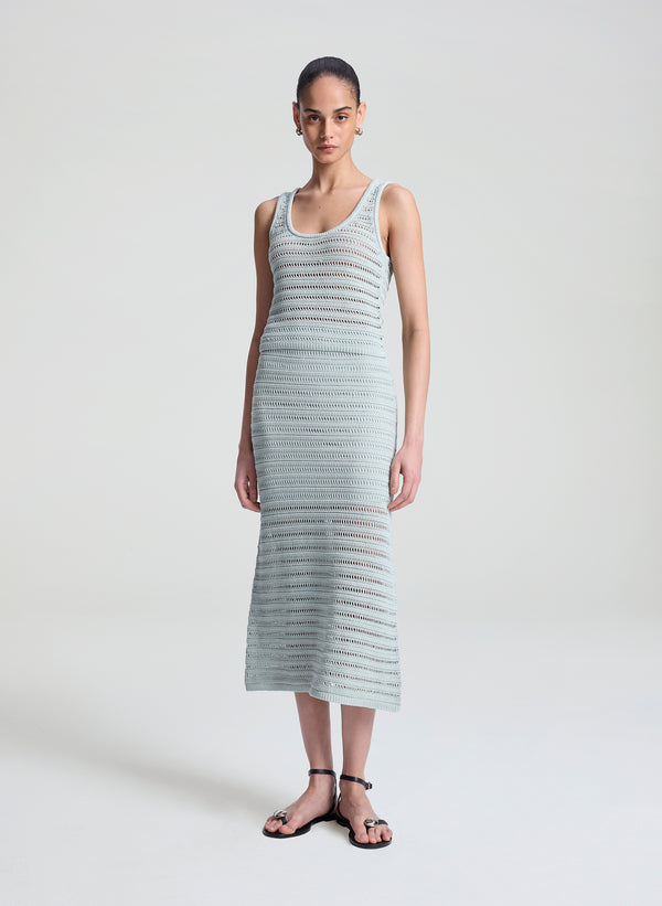 a.l.c. Lana Crochet Knit Midi Skirt Cascade