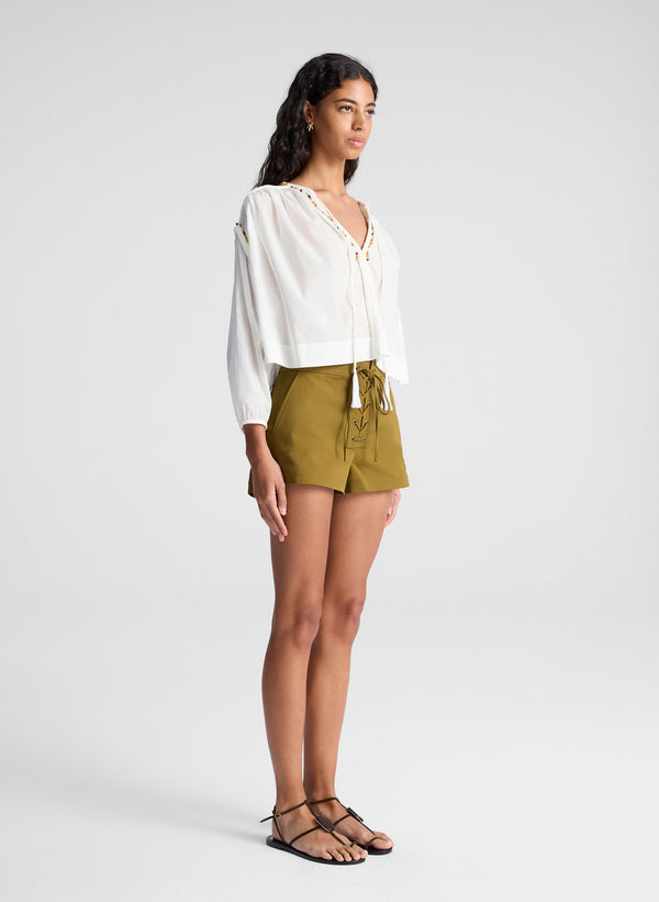A.l.c. Leon Lace Up Short Hazel