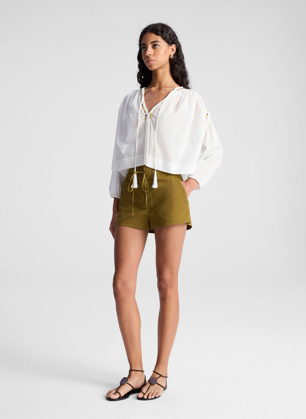 A.l.c. Leon Lace Up Short Hazel