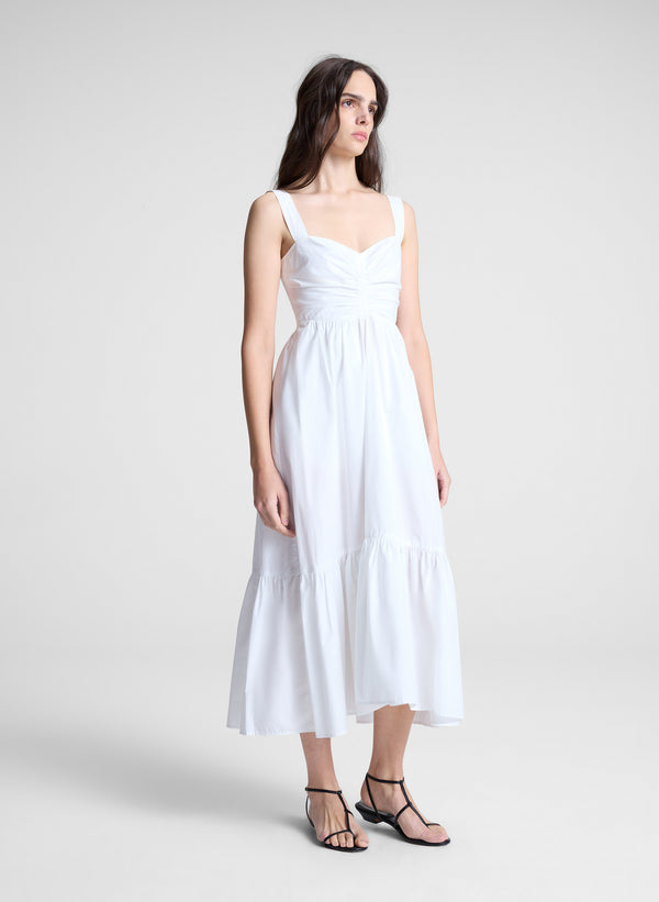 A.l.c. Lilah II Cotton Midi Dress White