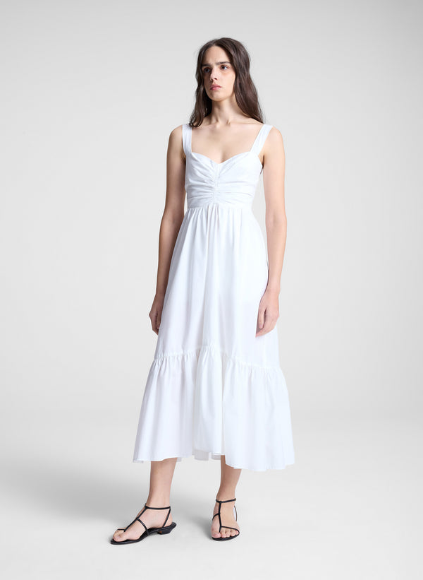 A.l.c. Lilah II Cotton Midi Dress White