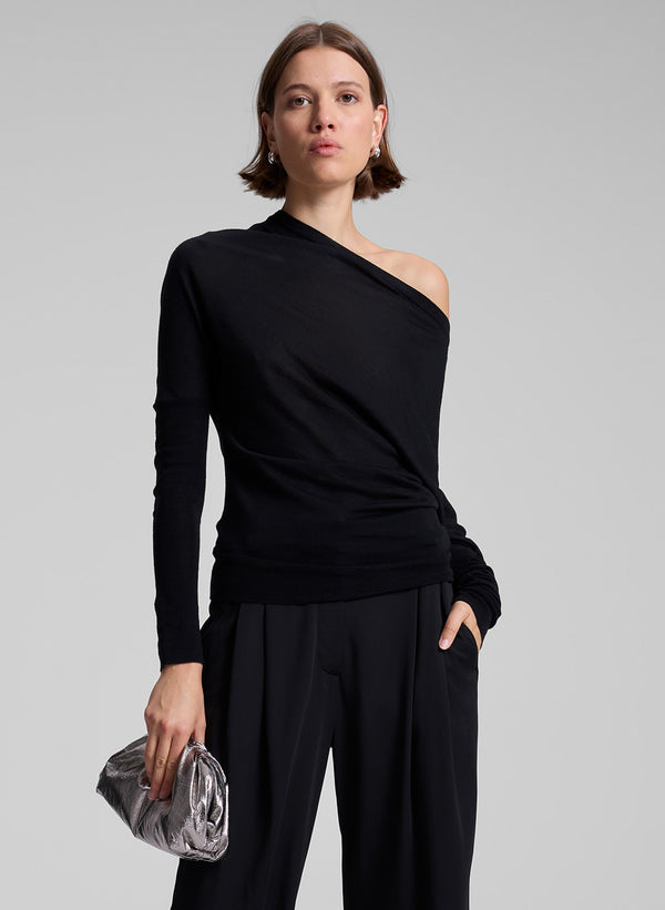 a.l.c. Liv Fine Merino Top Black