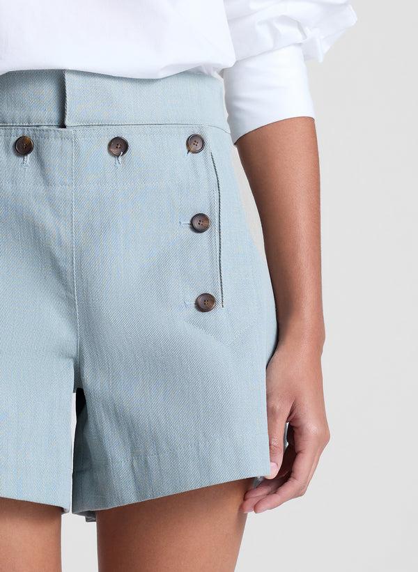 A.l.c. Lucas Short Silver Blue